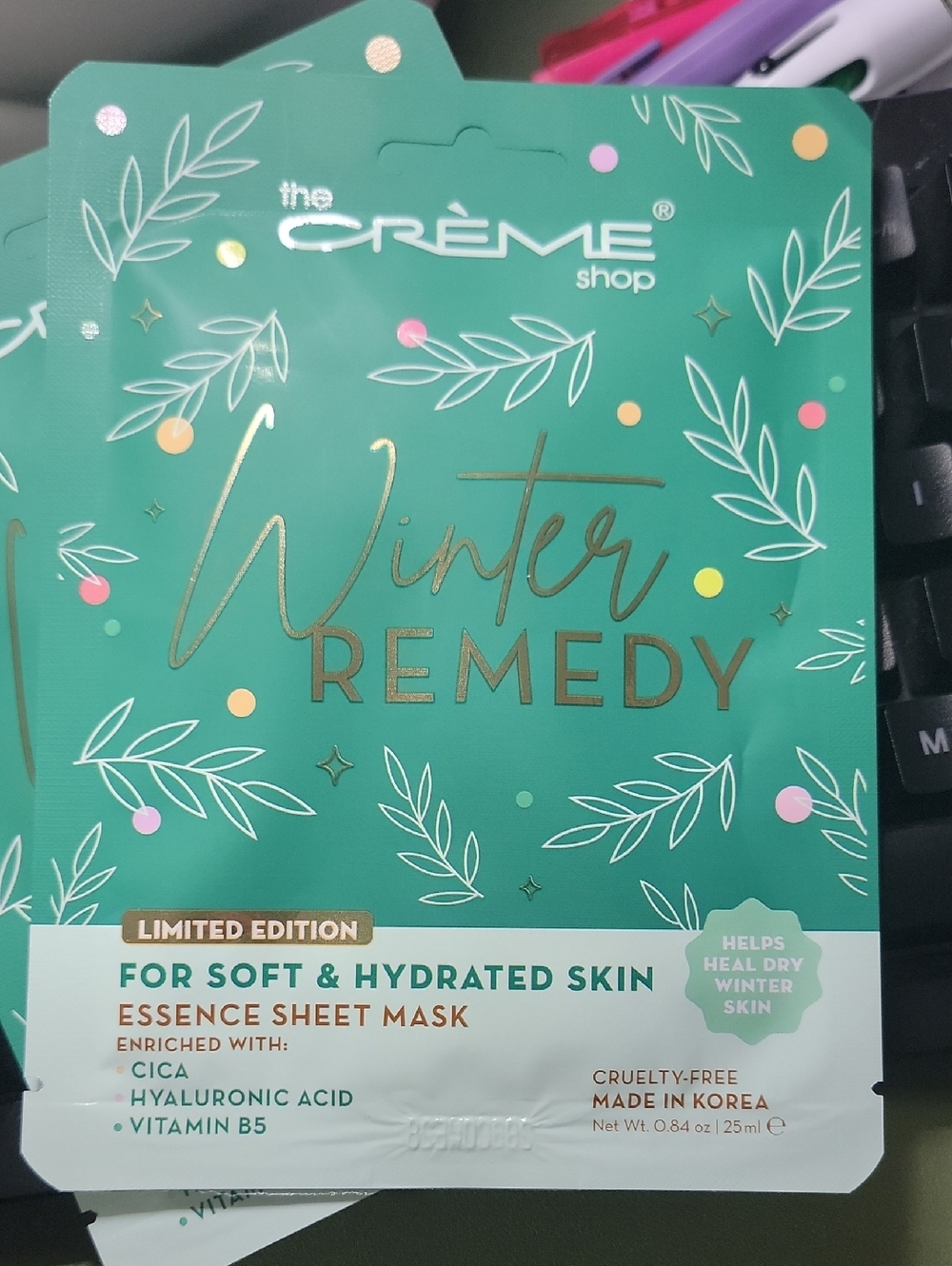 Winter Remedy Green Essence Sheet Mask - Hydrating